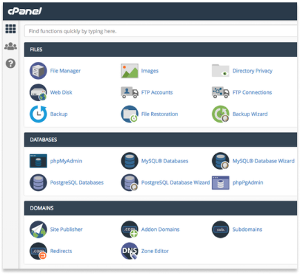 Cpanel - легко управляйте хостинг аккаунтом на серверах